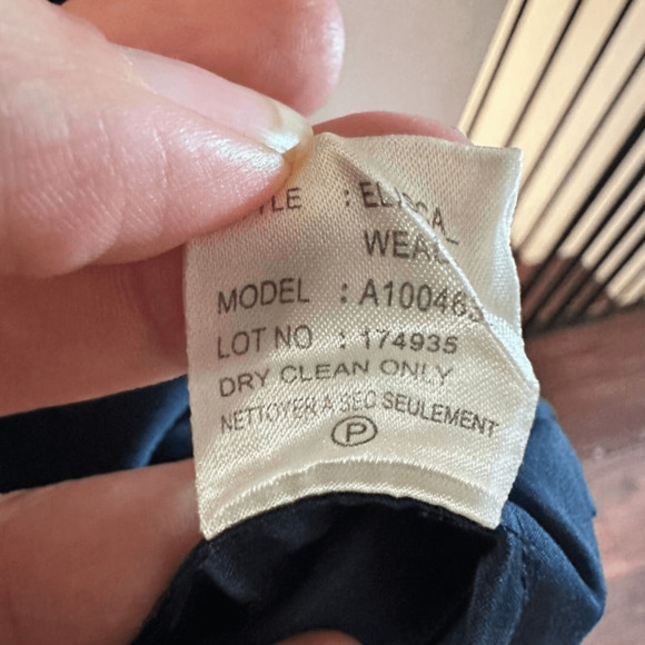 THEORY Elisca Wealth Navy Shirt Dress Woman Size 10 - Picture 10 of 12